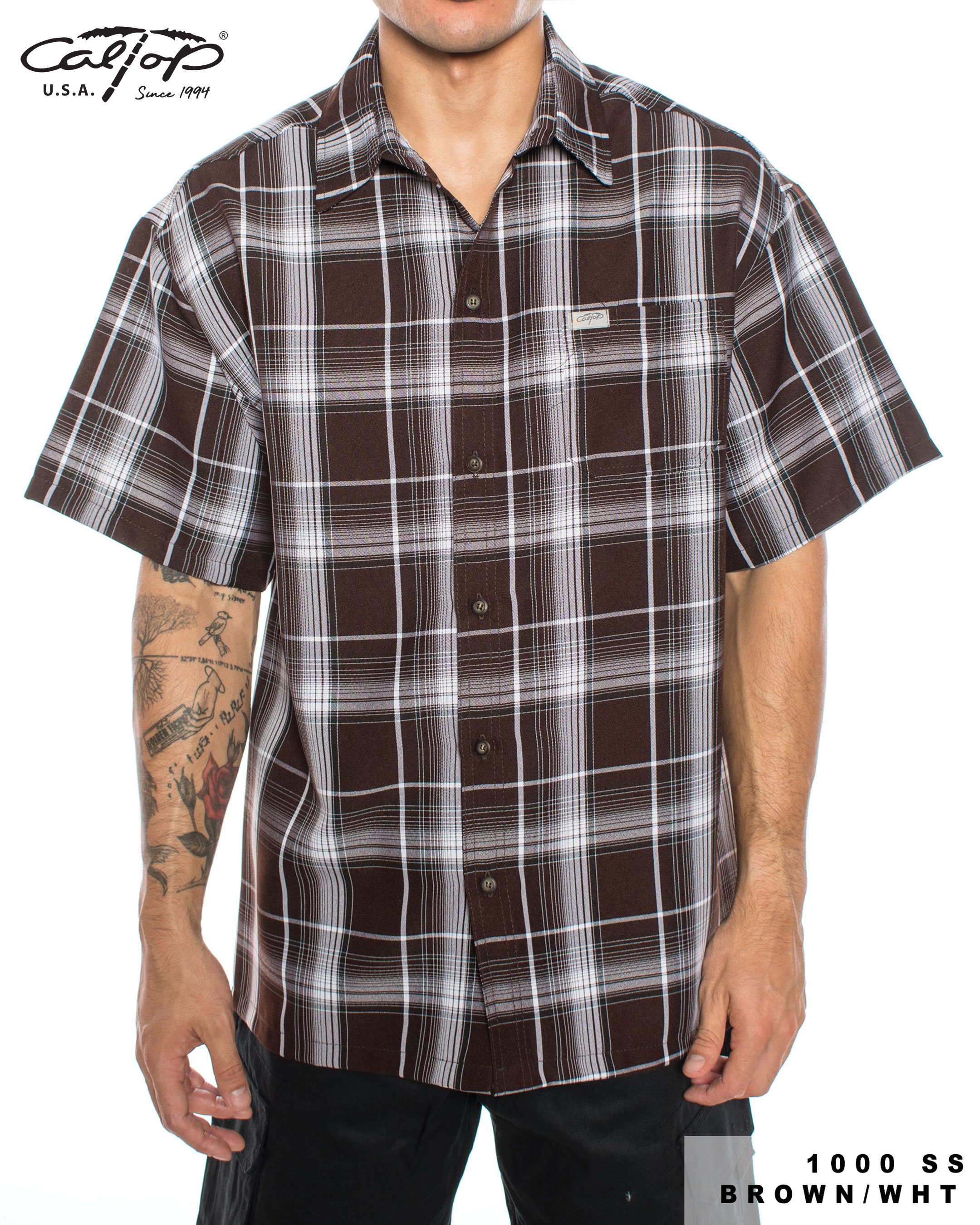 Soft B&W plaid shirt … s main image 0