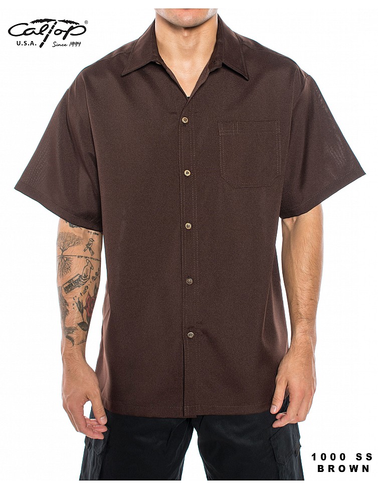 1000 S/S Solid Color : Brown