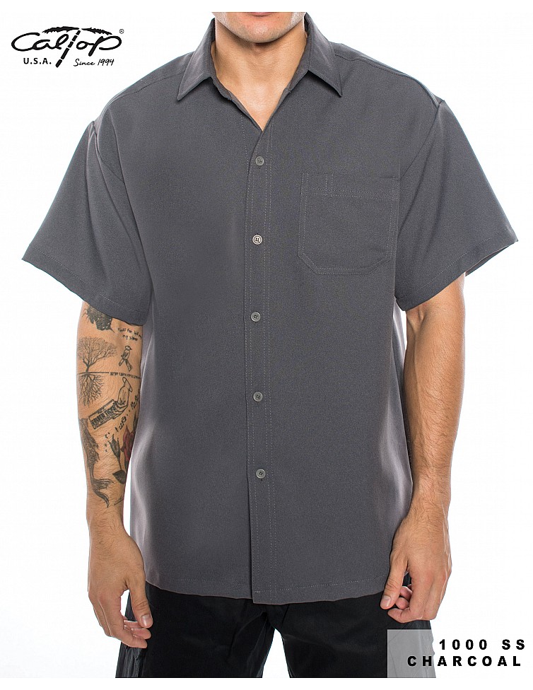 1000 S/S Solid Color : Charcoal
