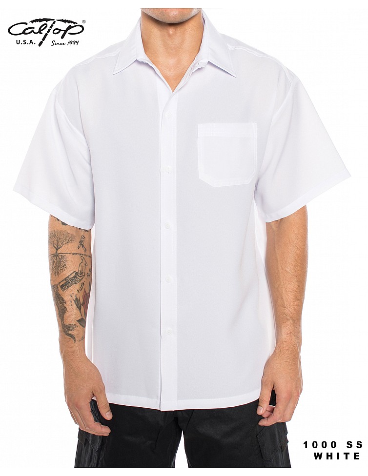 1000 S/S Solid Color : White