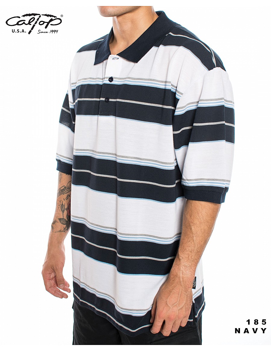 Caltop 185 Navy Short Sleeve Polo Shirt