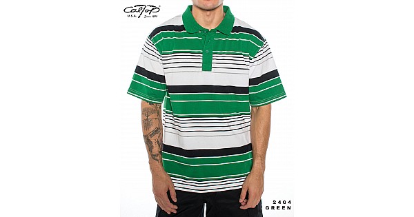 2404 short sleeve polos, green 2404 short sleeve polos, green