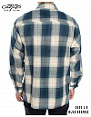 2000 L/S Plaid Color Base : BLUE-ORANGE