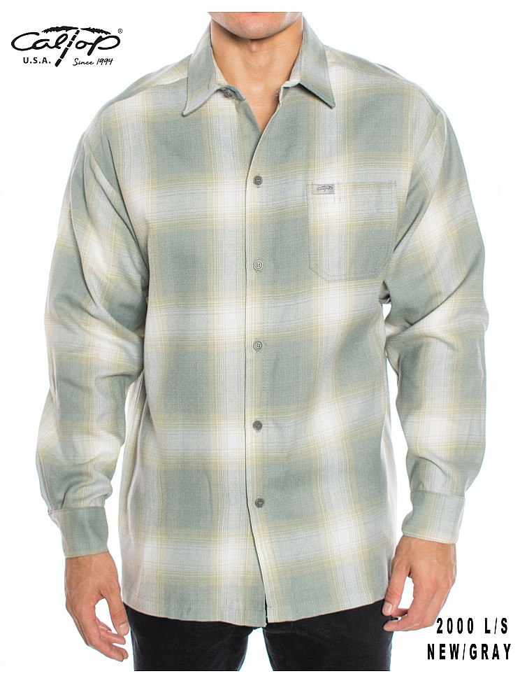 2000 L/S Plaid Color Base : NEW-GREY