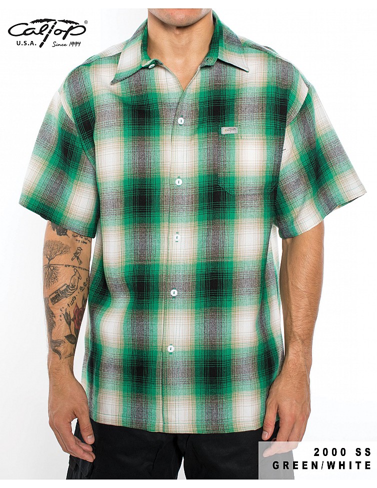 2000 S/S Plaid Color Base : GREEN-WHITE