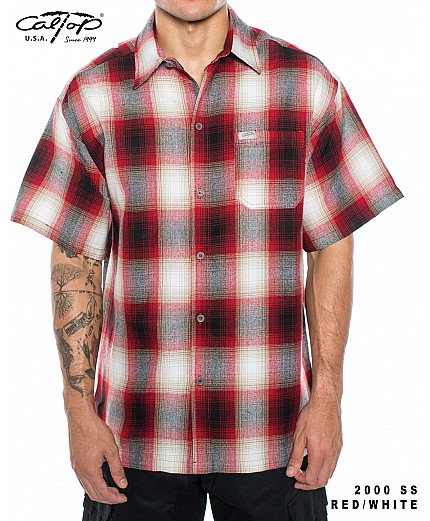 2000 S/S Plaid Color Base : Red-White