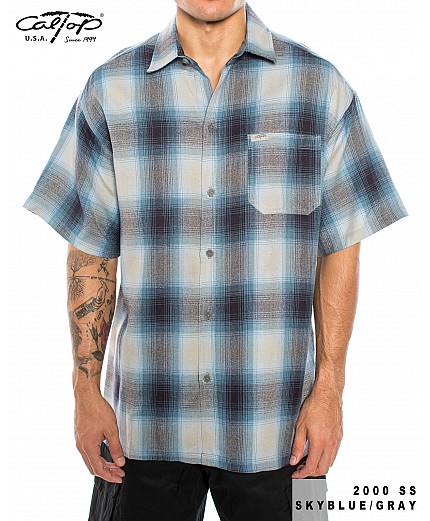 2000 S/S Plaid Color Base : Skyblue-Gray