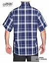 1000 S/S Plaid Color Base : Navy-White