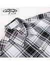1000 S/S Plaid White Base : White_Black