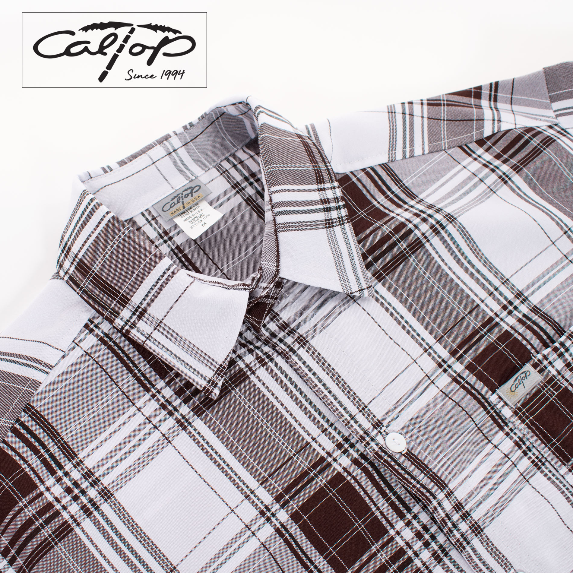 Soft B&W plaid shirt … s main image 1