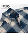 2000 L/S Plaid Color Base : BLUE-ORANGE