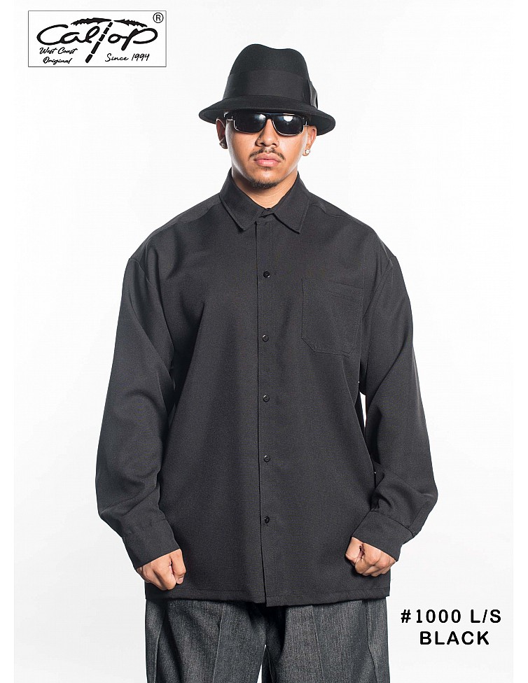 1000 L/S Solid Color : Black