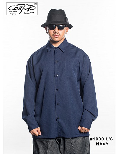 1000 L/S Solid Color : Navy