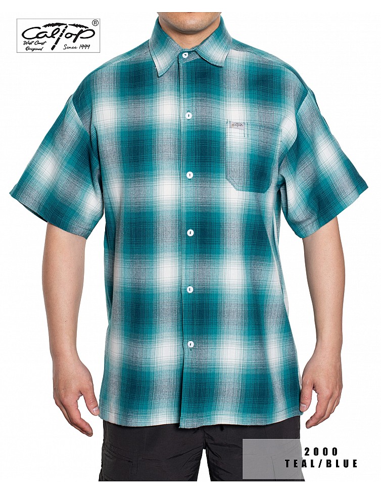 2000 S/S Plaid Color Base : TEAL-BLUE