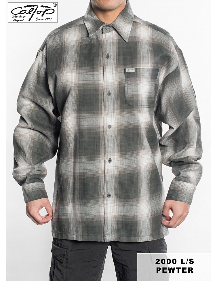 2000 L/S Plaid Color Base : PEWTER