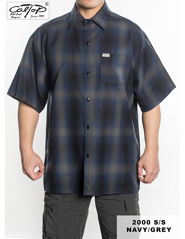 2000 S/S Plaid Color Base : NAVY-GREY