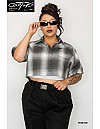 WS001 S/S Girls Crop Tops : PEWTER