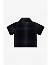 KS001 S/S PLAID : NAVY-GREY