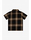 KS001 S/S PLAID : BROWN-KHAKI