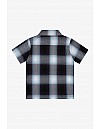 KS001 S/S PLAID : NAVY-SKY BLUE