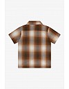 KS001 S/S PLAID : CARAMEL