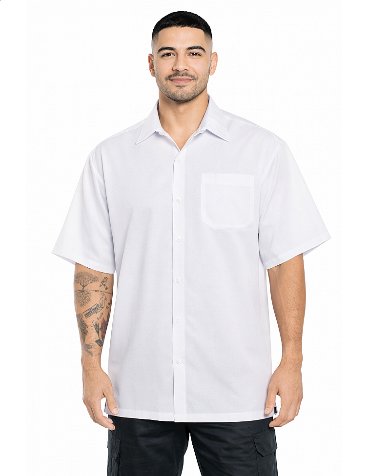 1000 S/S Solid Color : White