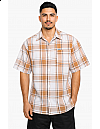 1000 S/S Plaid White Base : White_Khaki