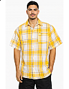 1000 S/S Plaid White Base : White_Yellow