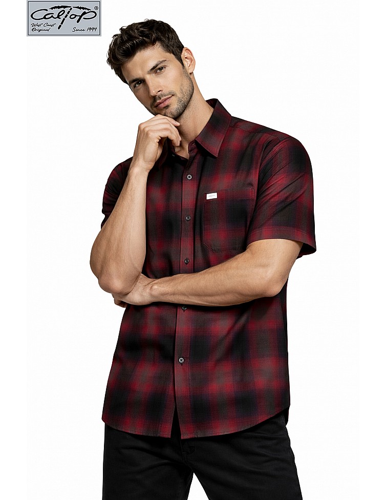 2000 S/S Plaid Color Base : RED-BLACK