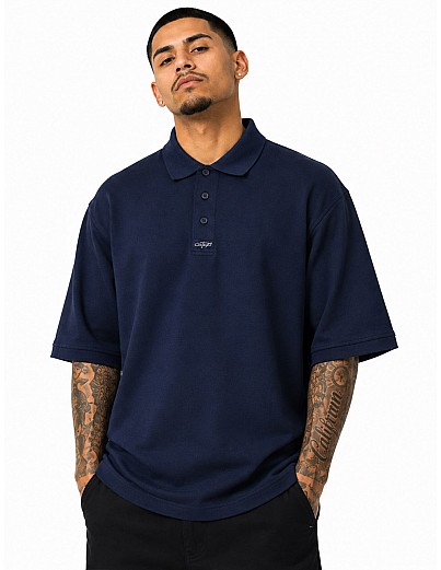 500 S/S Pique Solid Color Polo: Navy