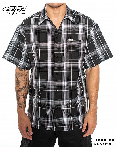 1000 S/S Plaid Color Base : BLACK-WHITE