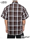 1000 S/S Plaid Color Base : Brown-White