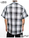 1000 S/S Plaid White Base : White_Black