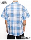 1000 S/S Plaid White Base : White_Skyblue