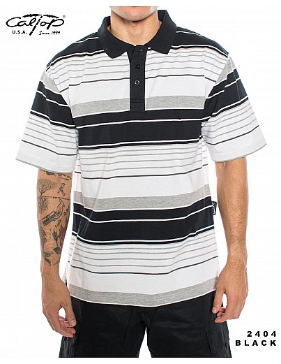 2404 S/S Polos: BLACK