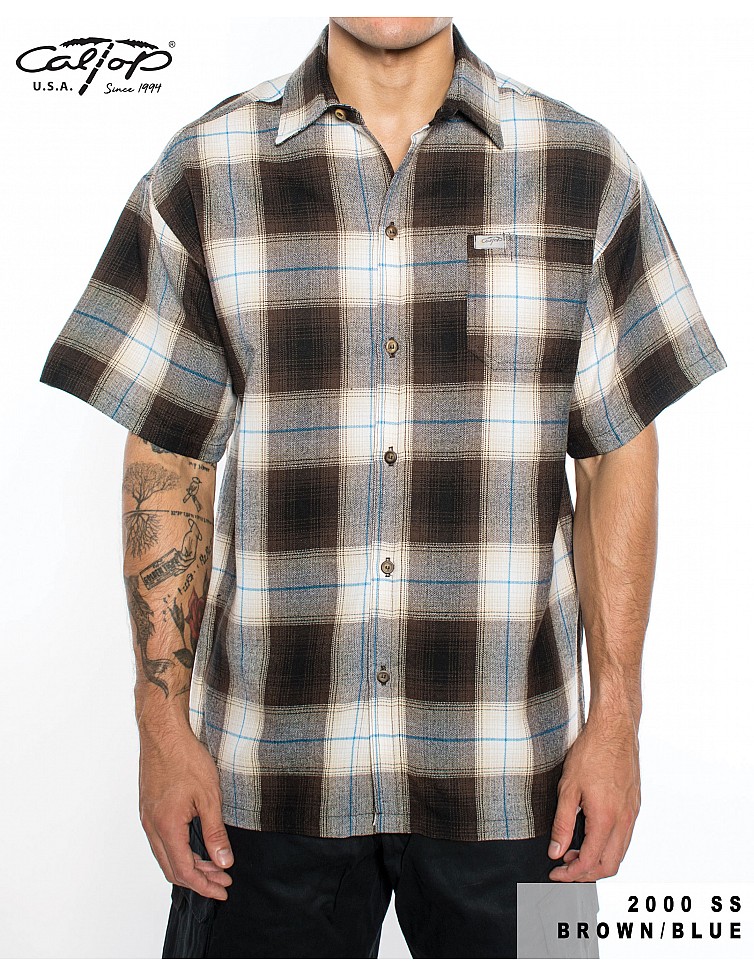 2000 S/S Plaid Color Base : BROWN-BLUE