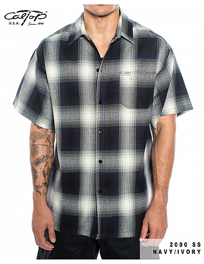2000 S/S Plaid Color Base : NAVY-IVORY