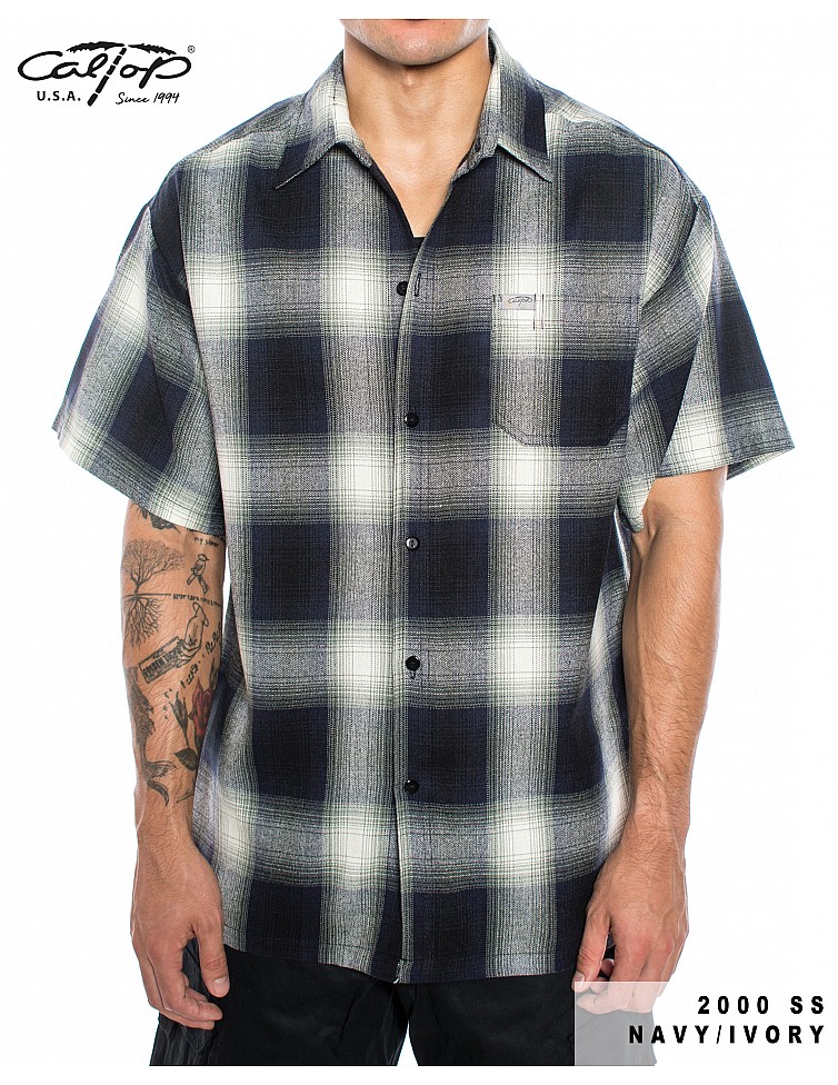 2000 S/S Plaid Color Base : NAVY-IVORY