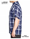 1000 S/S Plaid Color Base : Navy-White