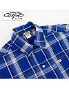 1000 S/S Plaid Color Base : Royal-White