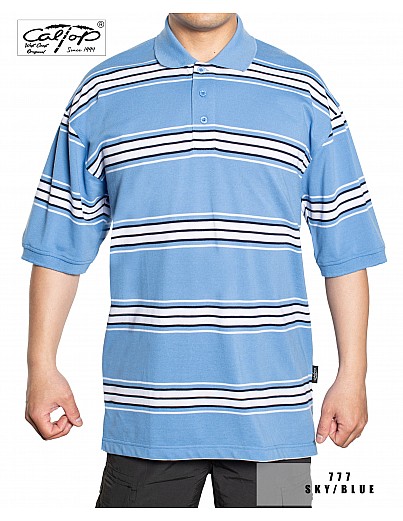 777 S/S Polos: SKY BLUE