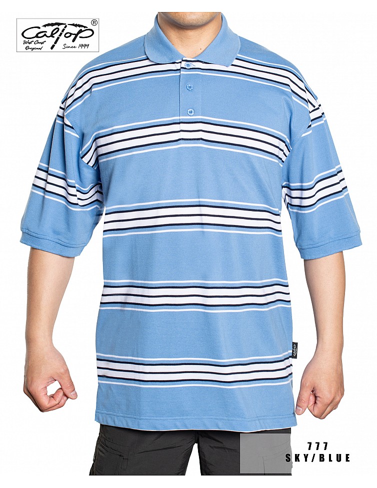 777 S/S Polos: SKY BLUE
