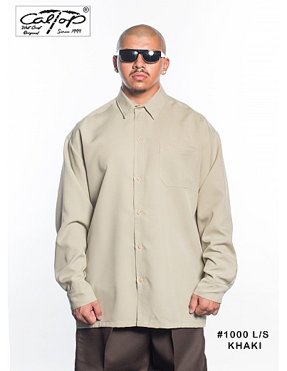 1000 L/S Solid Color : Khaki