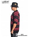 999 S/S Polos: BLACK-BURGUNDY