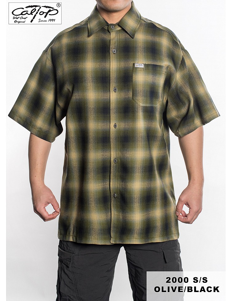 2000 S/S Plaid Color Base : OLIVE-BLACK