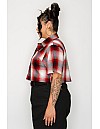 2000 S/S Girls Crop Tops : RED-WHITE