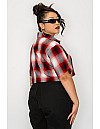 2000 S/S Girls Crop Tops : RED-WHITE
