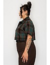 2000 S/S Girls Crop Tops : GREEN-BROWN
