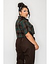 2000 S/S Girls Crop Tops : GREEN-BROWN