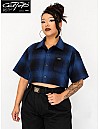 2000 S/S Girls Crop Tops : Ocean-Black